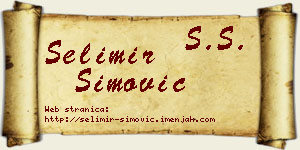 Selimir Simović vizit kartica